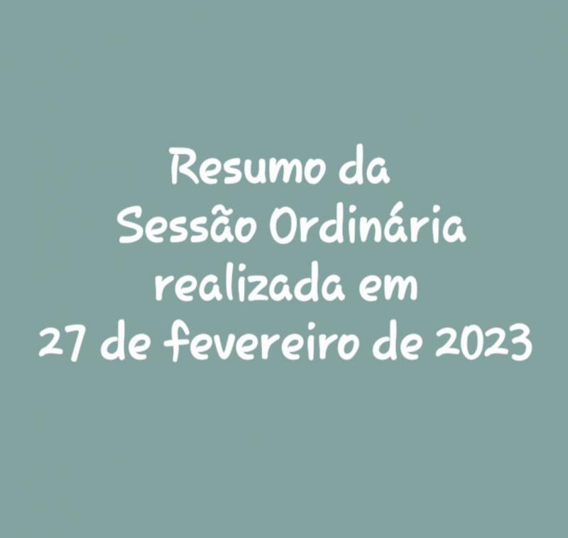 SESSÃO ORDINÁRIA